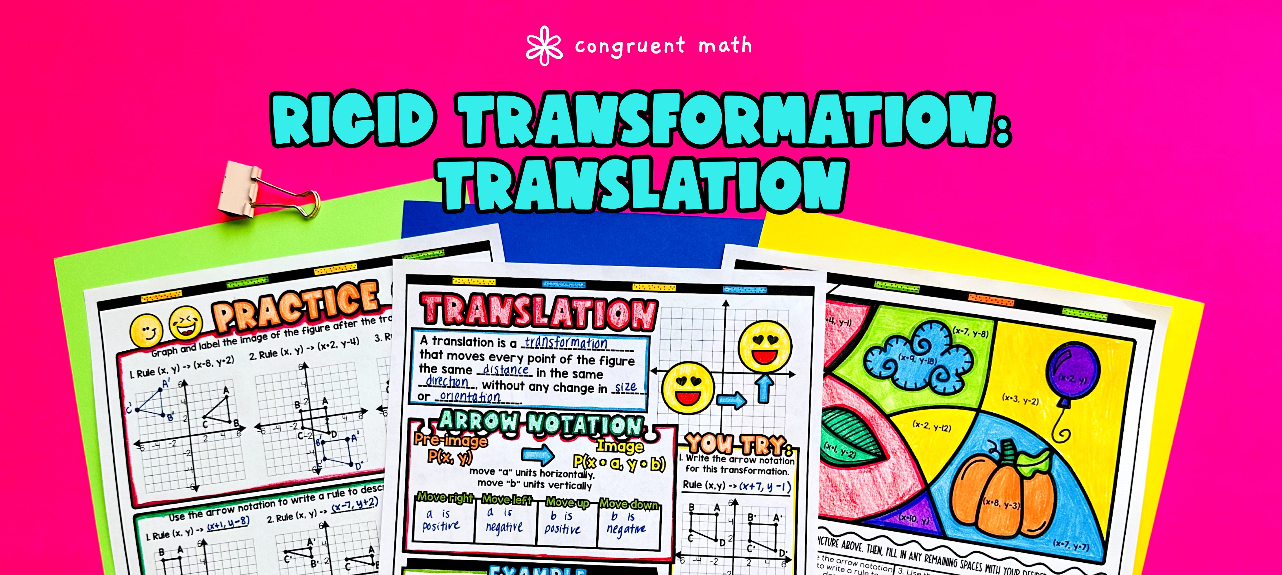Rigid Transformations Translations Lesson Plan