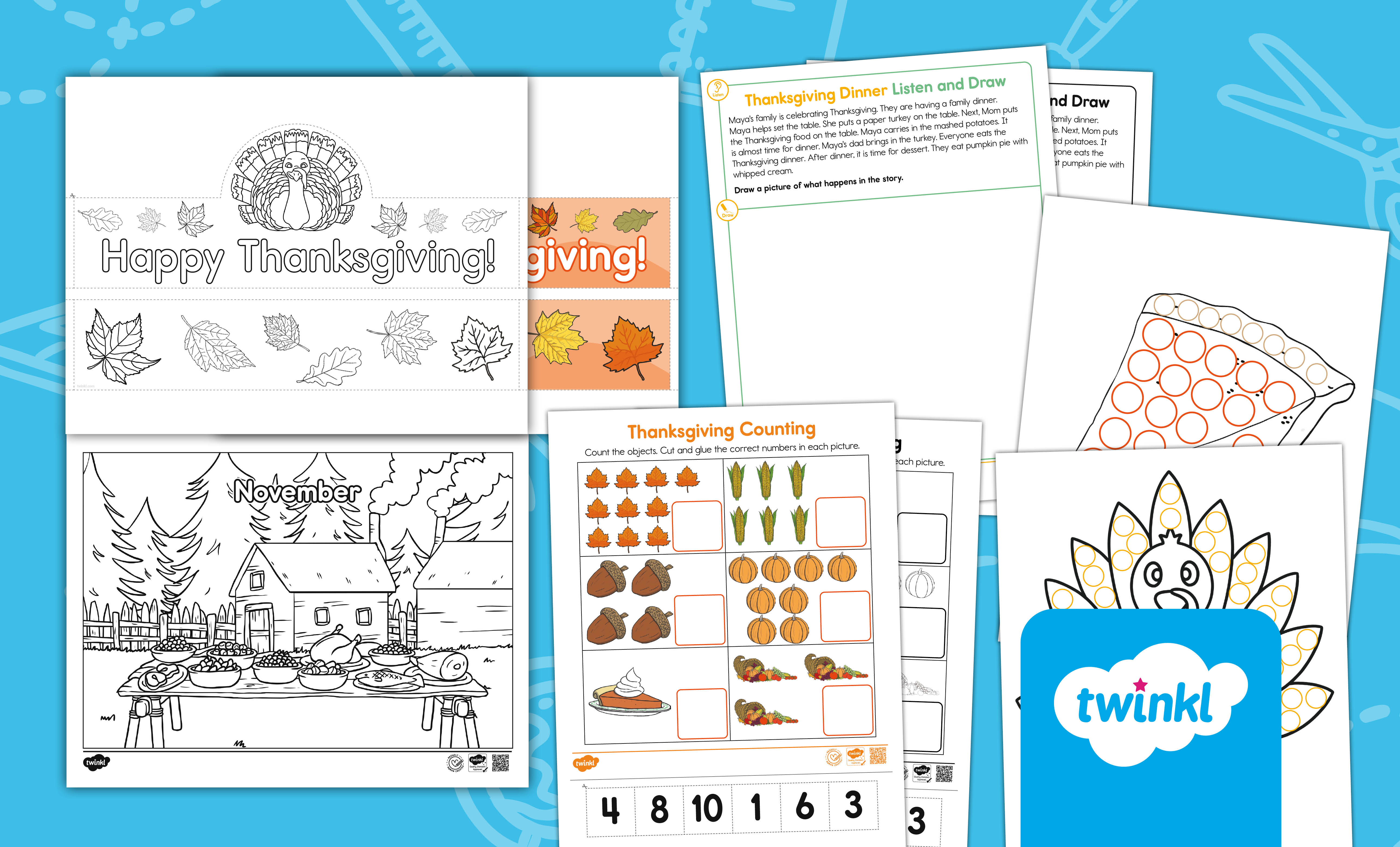 Thanksgiving Activities for PK-K