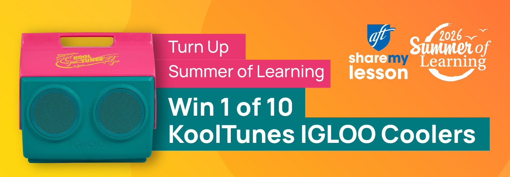 Win 1 of 10 KoolTunes IGLOO Coolers