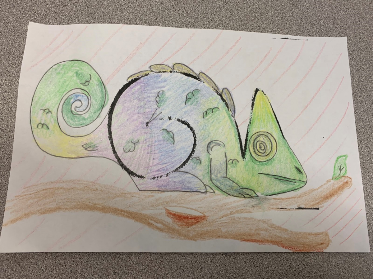 social emotional learning activities: learning sel with a squiggle chameleon