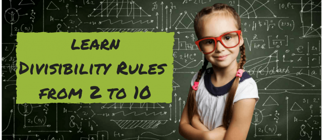 Divisibility rules and printable charts and flash cards